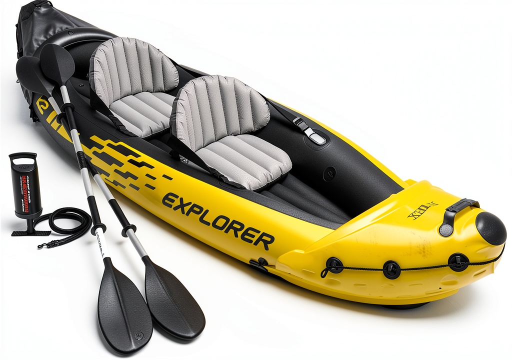 Intex Explorer K2 kayak inflated on a lake