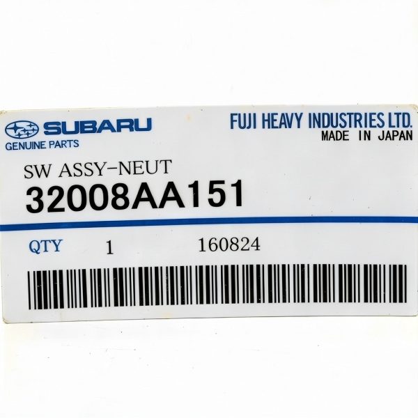 Subaru Neutral Safety Switch Manual Transmission-4